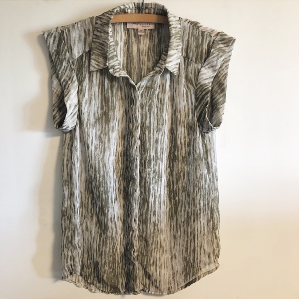 Philosophy Button Blouse (S)